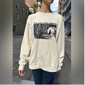 NWT Brandy Melville oversized Erica radio silence crewneck
